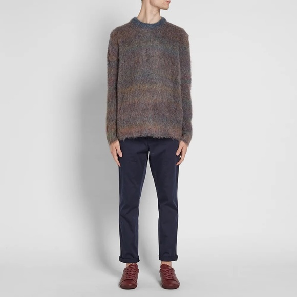 BNWT Acne Studios Nikos Mohair Sweater in Mineral Blue Large/ XL - Picture 7 of 13